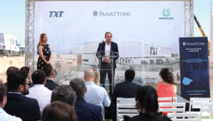 TXT y Panattoni colocan el primer pilar de su nuevo centro logístico en Sevilla